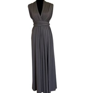PERSUN‎ Women's Convertible Multi Way Wrap Maxi Dress Size S Long Party